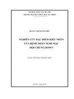 Nghiên cứu đặc điểm kiểu nhân của các bệnh nhân nghi mắc hội chứng down 