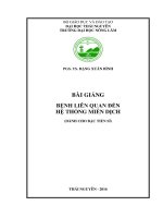 Bài giảng bệnh liên quan đến hệ thống miễn dịch 