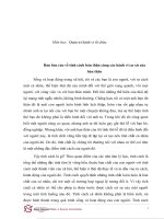 Bản báo cáo về tính cách bản thân cùng các hành vi cư xử của bản thân