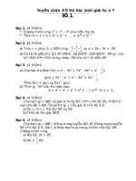 30 đề thi học sinh giỏi toán 7 có lời giải 