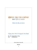 Bài tập về tài chính doanh nghiệp    (2) 