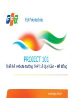 Thiết kế website trường THPT lê quý đôn – hà đông 