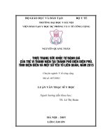 Thực trạng sức khỏe tự đánh giá của trẻ vị thành niên tại thành phố Điện Biên Phủ, tỉnh Điện Biên và một số yếu tố liên quan, năm 2015