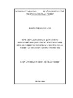 Đánh giá và lập kế hoạch quản lý rừng theo nguyên tắc quản lý rừng bền vững của hội đồng quản trị rừng thế giới (FSC) cho công ty lâm nghiệp tam sơn, huyện tân sơn, tỉnh phú thọ 