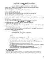 LÝ THUYẾT VÀ BÀI TẬP TRẮC NGHIỆM LƯỢNG TỬ ÁNH SÁNG