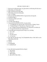 đề thi lý thuyết trắc nghiệm dược liệu 1