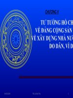 BÀI GIẢNG ĐIỆN TỬ TƯ TƯỞNG HỒ CHÍ MINH  VỀ ĐẢNG CỘNG SẢN VIỆT NAM, VỀ XÂY DỰNG NHÀ NƯỚC CỦA DÂN, DO DÂN, VÌ DÂN