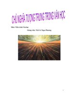 chủ nghĩa tượng trưng trong văn học 