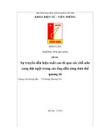 Sự truyền dẫn hiệu suất cao đi qua các chỗ uốn cong đột ngột trong các ống dẫn sóng tinh thể quang tử 