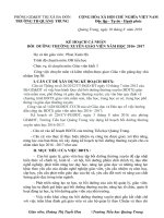 BÀI THU HOẠCH bồi DƯỠNG THƯỜNG XUYÊN MODULE 20, 22, 23 cấp TIỂU học 