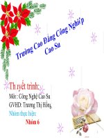 Tìm hiểu quy trình sản xuất, nguyên liệu và thiết bị chính trong quy trình sản xuất sản phẩm ruột xe đạp 