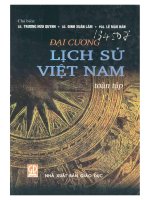 Giáo trình đại cương lịch sử việt nam   toàn tập phần 1 