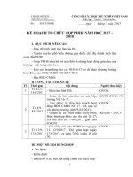 Kế hoạch tổ chức họp Cha mẹ học sinh đầu năm học 2017 2018