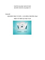 gọi món trực tuyến – làn sóng thương mại điện tử mới tại việt nam 