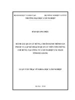 Đánh giá quản lý rừng, chuỗi hành trình sản phẩp và lập kế hoạch quản lý tiến tới chứng chỉ rừng tại công ty lâm nghiệp cầu ham tỉnh hà giang 