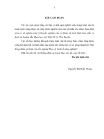 Đánh giá hiệu quả kinh tế sản xuất chè của các hộ nông dân trên địa bàn huyện đồng hỷ, tỉnh thái nguyên 