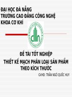 thiết kế mạch phân loại sản phẩm theo kích thước 