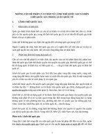 LÃNH THỔ QUỐC GIA và BIÊN GIỚI QUỐC GIA TRONG LUẬT QUỐC tế