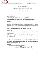 Bài tập cá nhân thống kê ra quyết định trong kinh doanh  số  (52) 