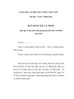 Bản đăng ký học tập và làm theo tấm gương đạo đức hồ chí minh 2017