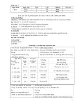 Giáo án tổng hợp sinh học 7 tuần 13 14 mới 