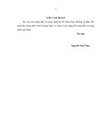 Nghiên cứu một số đặc trưng của thảm thực vật rừng tự nhiên tại tỉnh thanh hóa 