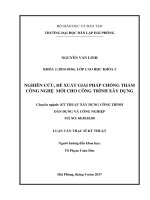 Nghiên cứu, đề xuất giải pháp chống thấm công nghệ mới cho công trình xây dựng 