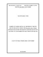 Nghiên cứu kiểm chứng các mô hình lý thuyết chuyển hoá rừng trồng mỡ (manglietia glauca dandy) kinh doanh gỗ nhỏ thành rừng kinh doanh gỗ lớn tại công ty lâm nghiệp yên sơn, tỉnh tuyên quang 