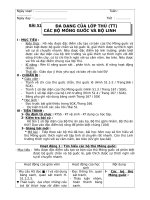 Giáo án tổng hợp sinh học 7 bài 51 