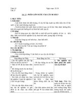 Giáo án tổng hợp sinh học 6 tuần 14 