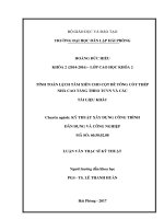 Tính toán lệch tâm xiên cho cột bê tông cốt thép nhà cao tầng theo TCVN và các tài liệu khác 