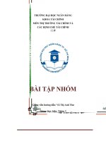 bài tập môn phân tích thị trường chứng khoán 