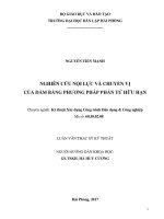 Nghiên cứu nội lực và chuyển vị của dầm bằng phương pháp phần tử hữu hạn 