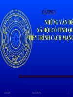 BÀI GIẢNG ĐIỆN TỬ NGUYÊN LÝ CHỦ NGHĨA MÁC LÊNIN  NHỮNG VẤN ĐỀ CHÍNH TRỊ XÃ HỘI CÓ TÍNH QUY LUẬT TRONG TIẾN TRÌNH CÁCH MẠNG XÃ HỘI CHỦ NGHĨA
