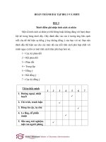 Bài tập về mười điểm ghi nhận tính cách cá nhân