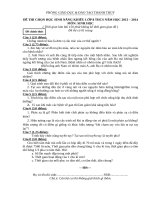 De thi HSG lop 8 sinh hoc nam 20132014 TT 