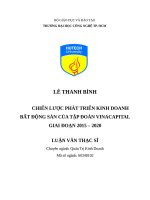 Chiến lược phát triển kinh doanh bất động sản của tập đoàn vinacapital giai đoạn 2015 2020  