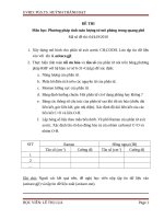 Đề thi môn môn học phương pháp tính toán lượng tử mô phỏng trong quang phổ đề 4 