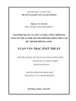 Giải pháp quản lý chất lượng công trình hạ tầng kỹ thuật khu đô thị mới phía đông hòn cặp bè   thành phố hạ long 