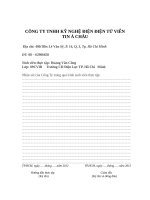 báo cáo thực tập công ty TNHH kỹ nghệ điện điện tử viễn tin á châu 