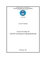 Một số biện pháp nâng cao chất lượng phục vụ tại khách sạn nam cường – hải phòng   
