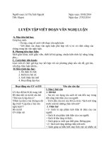 Tuần 24  luyện tập về liên kết trong văn bản 