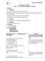 giáo án tổng hợp vật lý 8 tuần 1 