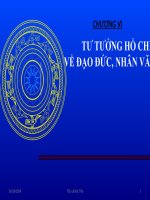 BÀI GIẢNG ĐIỆN TỬ TƯ TƯỞNG HỒ CHÍ MINH  VỀ ĐẠO ĐỨC, NHÂN VĂN, VĂN HÓA