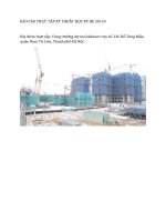 báo cáo thực tập tại công trường dự án goldmart city số 136 hồ tùng mậu, quận nam từ liên, thành phố hà nội 