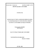 Đánh giá quản lý rừng, chuỗi hành trình sản phẩm và lập kế hoạch quản lý tiến tới chứng chỉ rừng tại công ty lâm nghiệp lập thạch, vĩnh phúc 