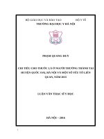 CHI TIÊU CHO THUỐC LÁ Ở NGƯỜI TRƯỞNG THÀNH TẠI HUYỆN QUỐC OAI, HÀ NỘI VÀ MỘT SỐ YẾU TỐ LIÊN QUAN, NĂM 2015
