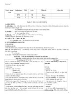 Giáo án tổng hợp sinh học 7 tuần 7 8 mới 