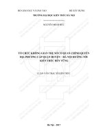 Tổ chức không gian trụ sở cơ quan chính quyền địa phương cấp quận huyện   hà nội hướng tới phát triển bền vững (tt) 