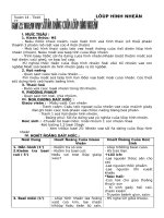 Giáo án tổng hợp sinh học 7 bài 25 